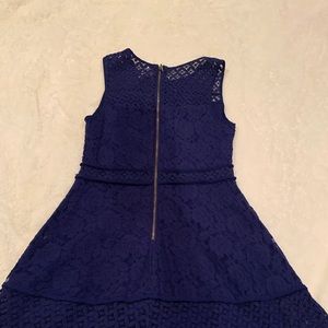 Blue lace dress